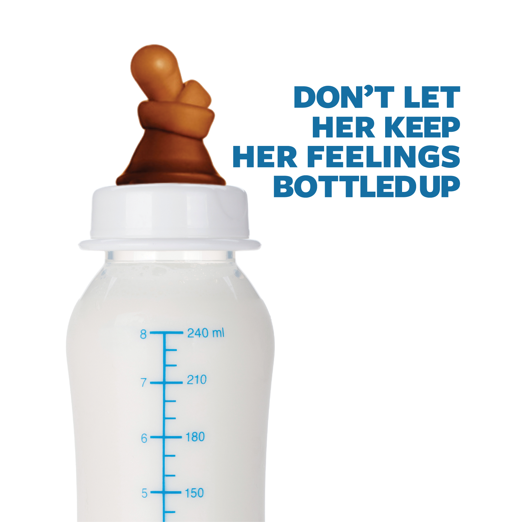 Don't Let Her Keep Her Feelings Bottled Up